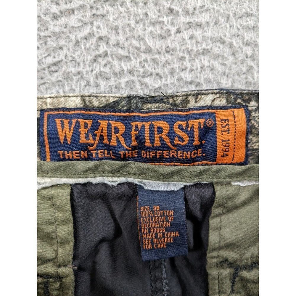 Wear First Shorts Mens 38 Cargo Camo Mossy Oak Treestand Belted Cargo - Picture 3 of 16